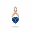 Cornflower Sapphire Heart Pendant, 2.60ct