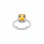 Golden Yellow Sapphire Octagon Ring, 1.55ct