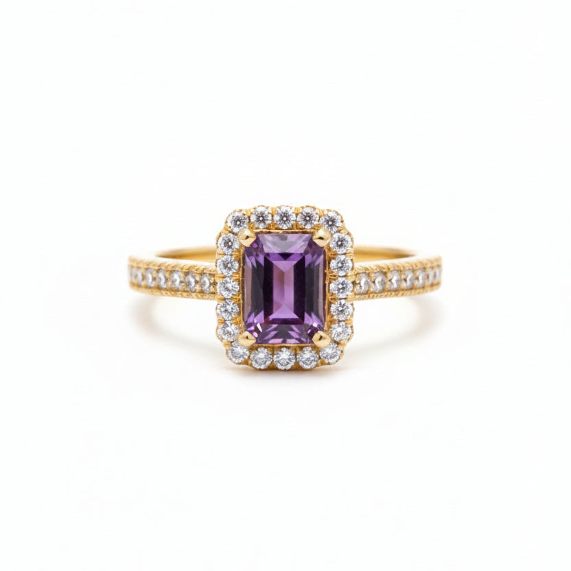 Pink Sapphire Octagon Ring, 1.00ct Main image