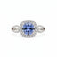 Blue Sapphire Cushion Ring, 1.52ct