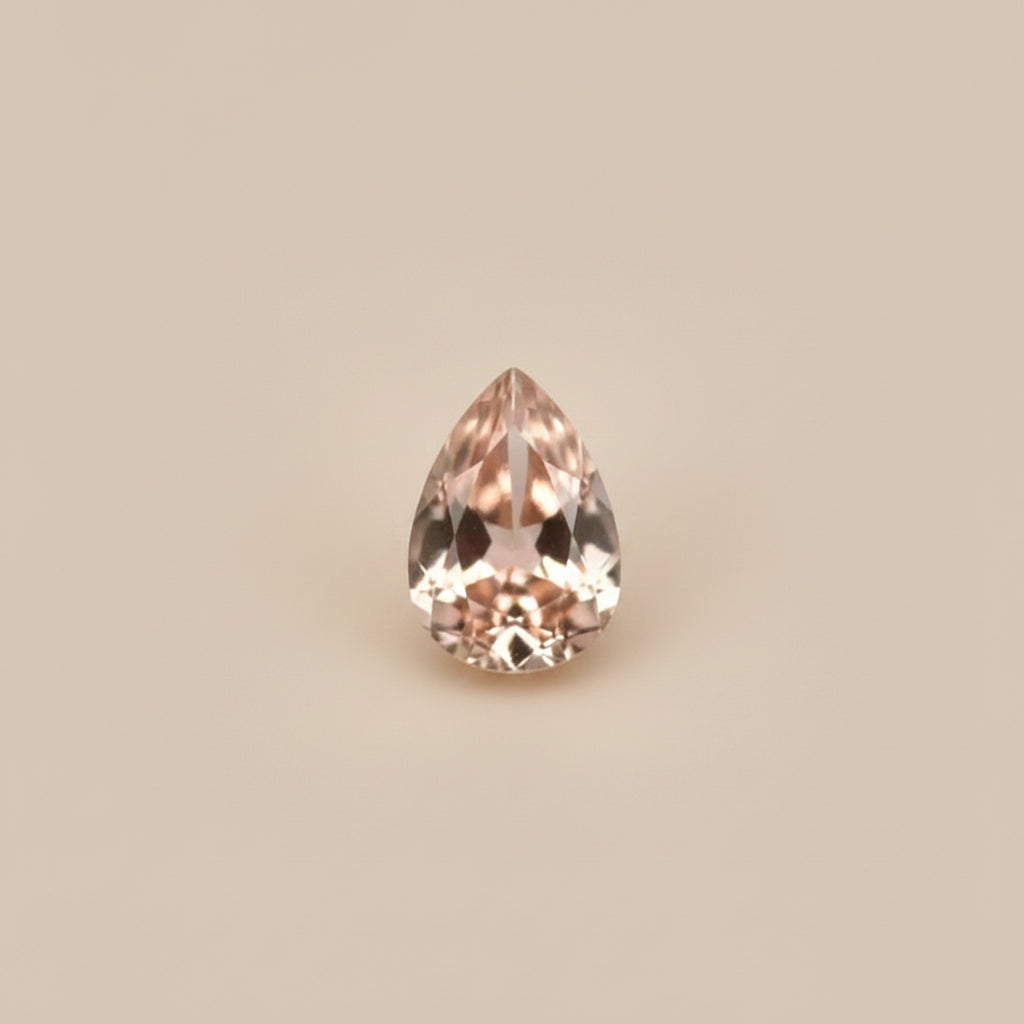 Orange Sapphire Pear, 1.50ct