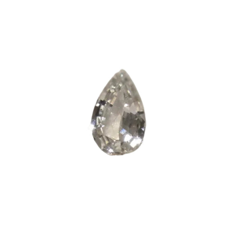 Ceylon White Sapphire Pear, 1.60ct