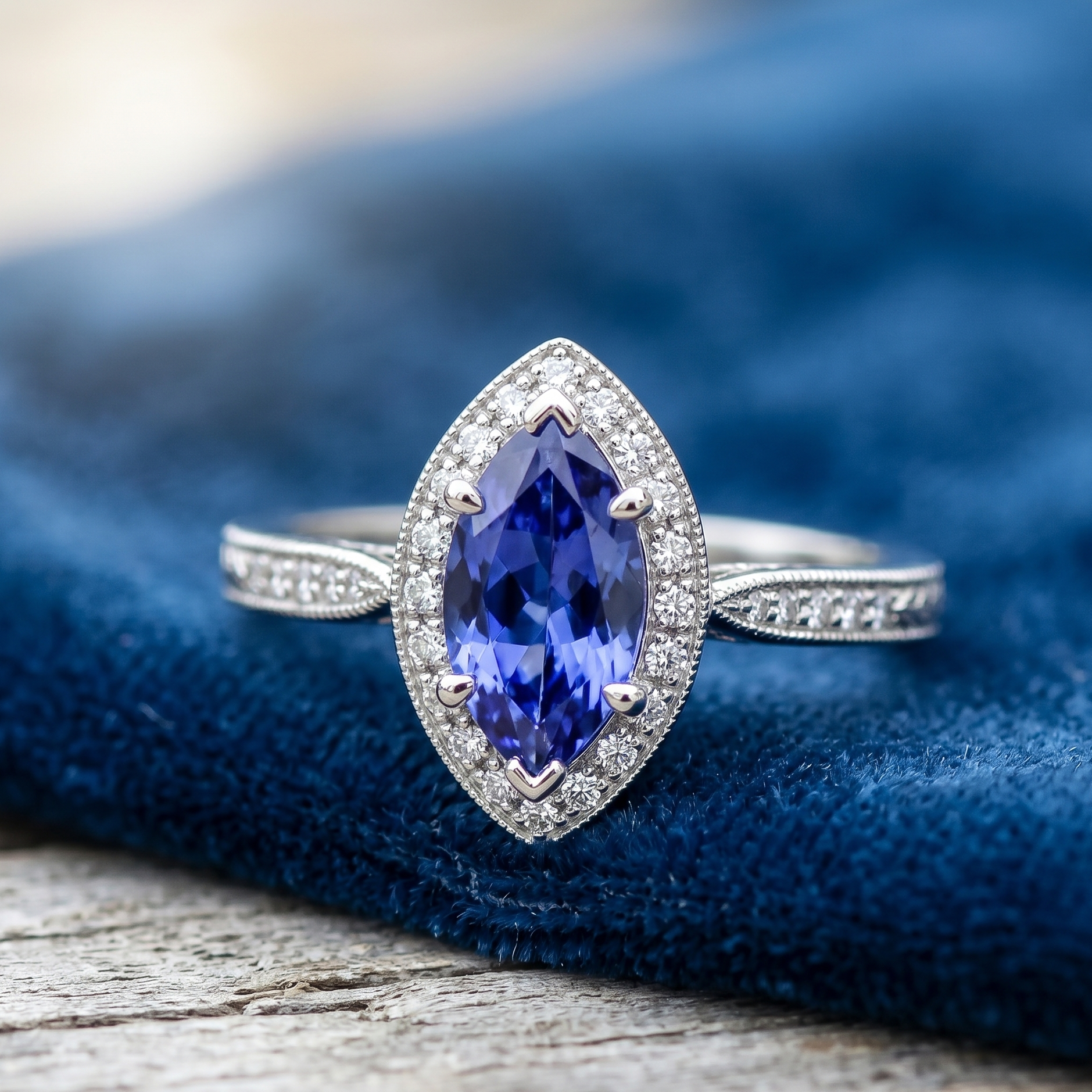 Blue Sapphire Marquise, 1.10ct Main image