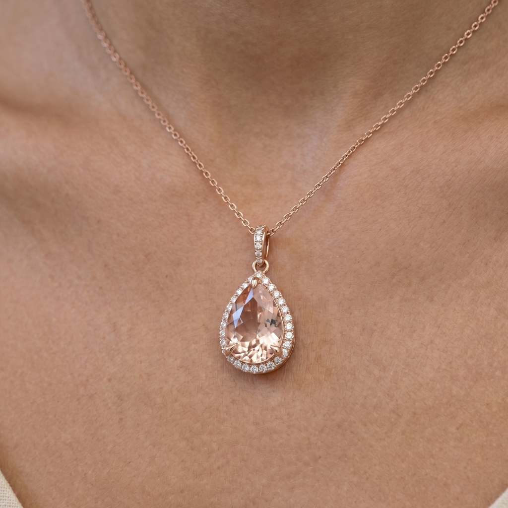 Orange Sapphire Pear, 1.50ct