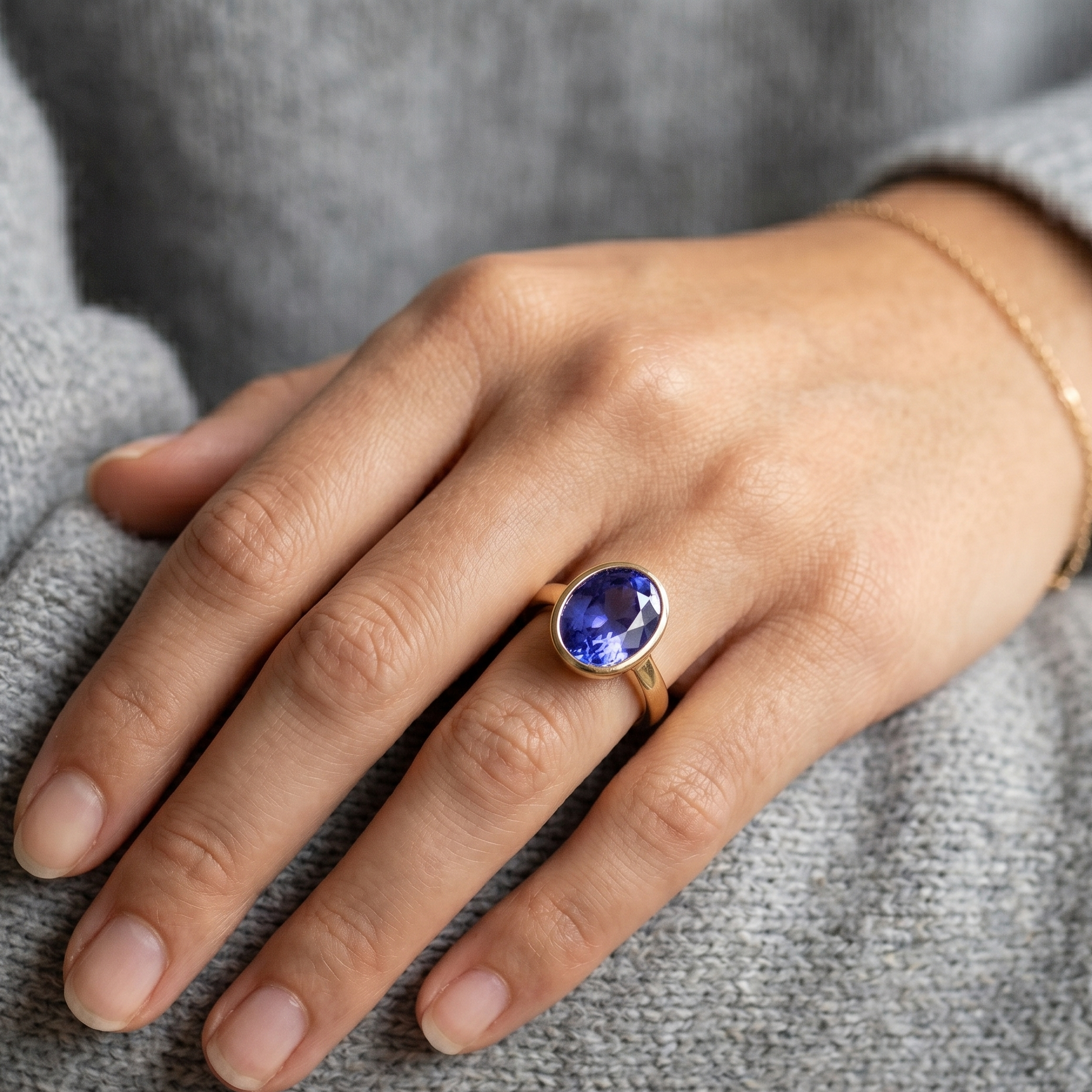 Ceylon Blue Sapphire Oval, 2.22ct Secondary image