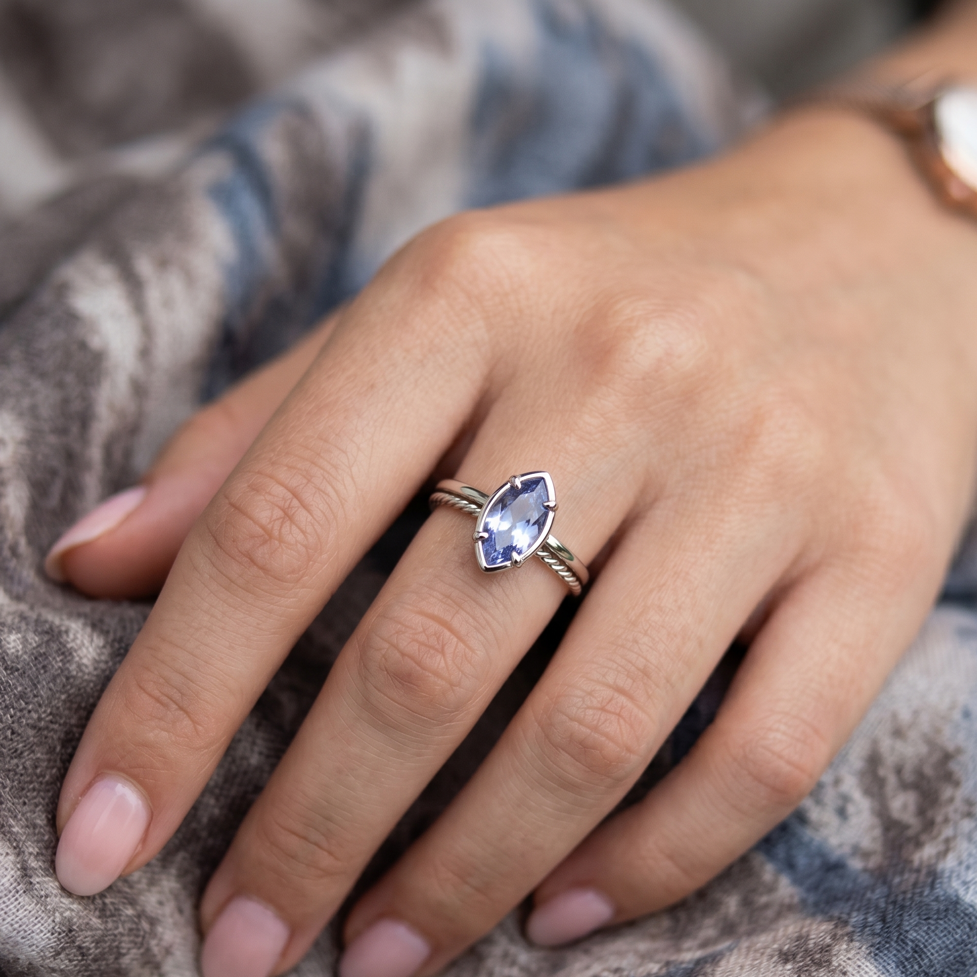 Ceylon Blue Sapphire Marquise, 1.19ct Main image